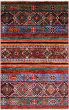 Khorjin Persian Gabbeh Hand Knotted Wool Rug - 3' 3" X 5' 2" - Golden Nile