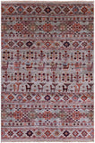Tribal Persian Gabbeh Hand Knotted Wool Rug - 3' 3" X 4' 10" - Golden Nile
