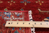 Tribal Persian Gabbeh Handmade Wool Rug - 3' 5" X 5' 0" - Golden Nile