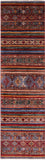 Khorjin Persian Gabbeh Hand Knotted Wool Runner Rug - 2' 8" X 9' 9" - Golden Nile