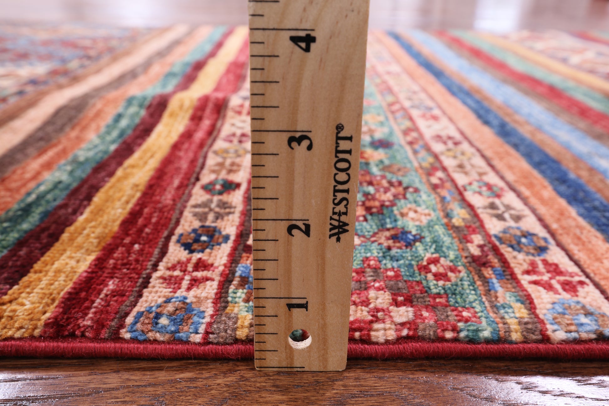 Khorjin Persian Gabbeh Hand Knotted Wool Runner Rug - 2' 8" X 9' 9" - Golden Nile