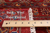 Red Tribal Persian Gabbeh Handmade Wool Runner Rug - 2' 7" X 10' 5" - Golden Nile