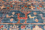 Khorjin Persian Gabbeh Handmade Wool Runner Rug - 2' 8" X 9' 9" - Golden Nile