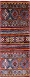 Khorjin Persian Gabbeh Handmade Wool Rug - 2' X 5' - Golden Nile