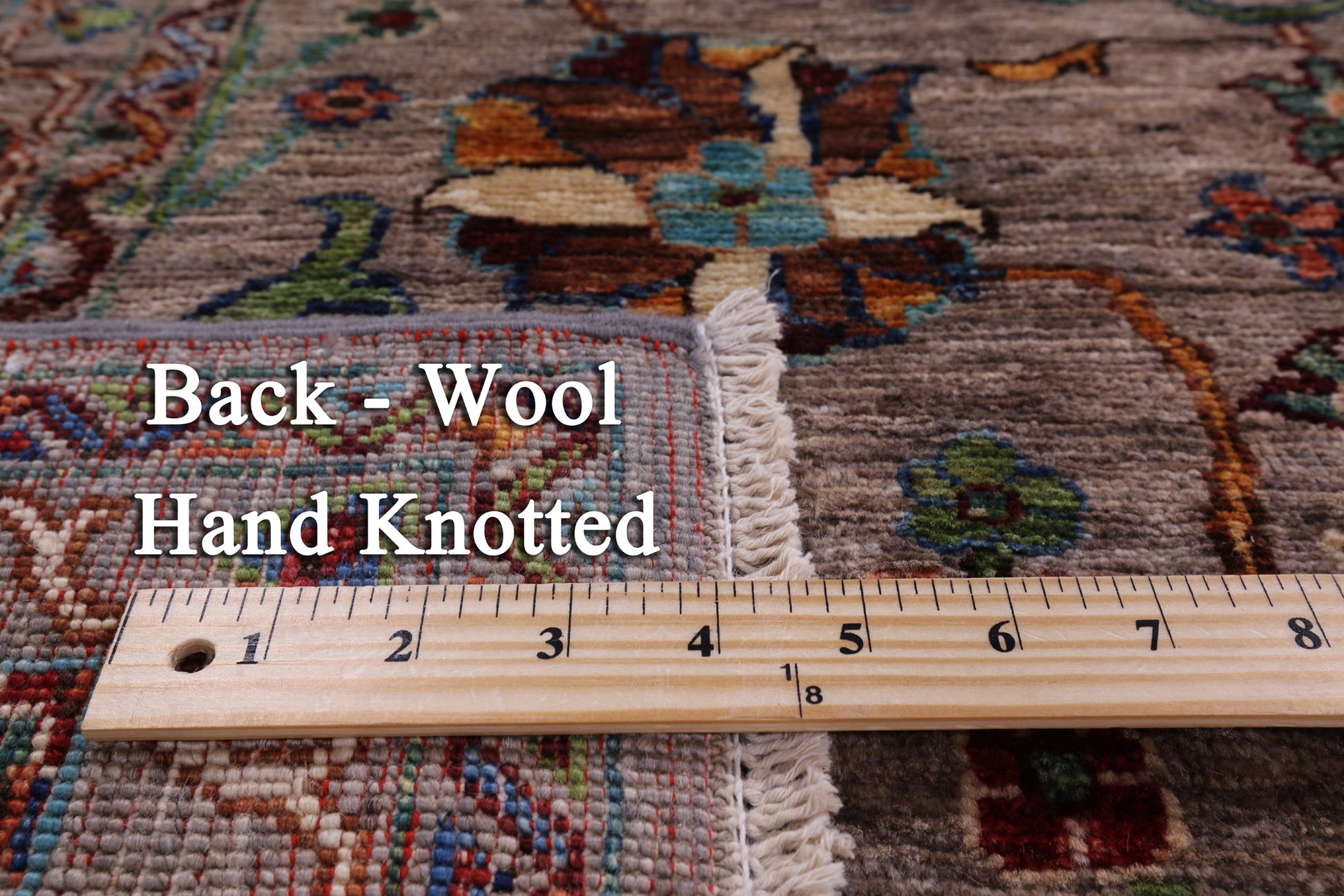 Peshawar Hand Knotted Wool Rug - 6' 6" X 9' 9" - Golden Nile