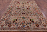 Peshawar Hand Knotted Wool Rug - 6' 11" X 9' 5" - Golden Nile