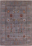 Peshawar Handmade Wool Rug - 6' 9" X 9' 4" - Golden Nile