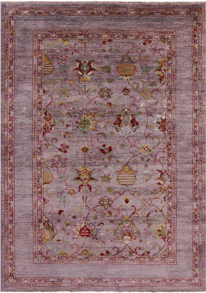 Peshawar Hand Knotted Wool Rug - 5' 8" X 8' 0" - Golden Nile