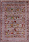 Peshawar Hand Knotted Wool Rug - 5' 8" X 8' 0" - Golden Nile