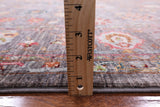 Grey Peshawar Hand Knotted Wool Rug - 5' 8" X 8' 1" - Golden Nile