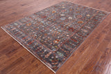 Peshawar Hand Knotted Wool Rug - 5' 9" X 8' 4" - Golden Nile