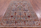 Peshawar Hand Knotted Wool Rug - 5' 7" X 7' 11" - Golden Nile