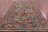 Peshawar Hand Knotted Wool Rug - 6' 8" X 10' 0" - Golden Nile