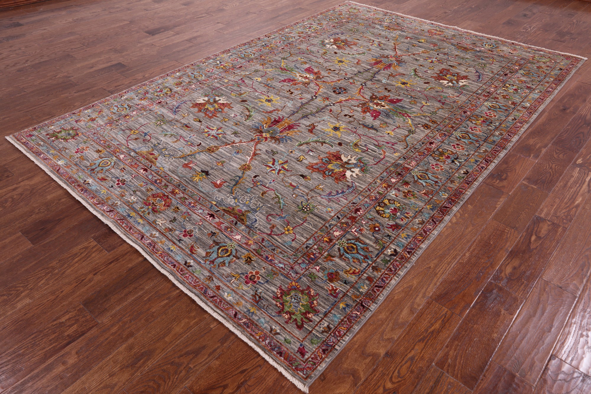 Peshawar Hand Knotted Wool Rug - 6' 8" X 10' 0" - Golden Nile