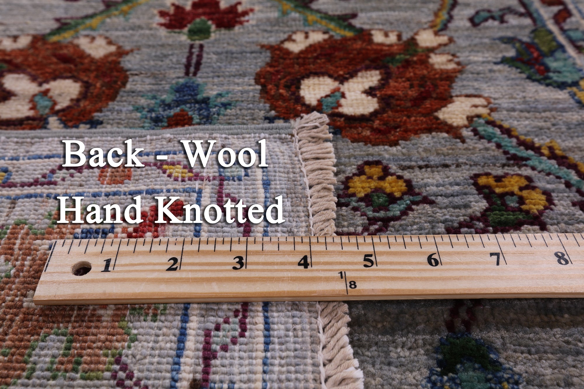 Peshawar Hand Knotted Wool Runner Rug - 2' 8" X 9' 11" - Golden Nile