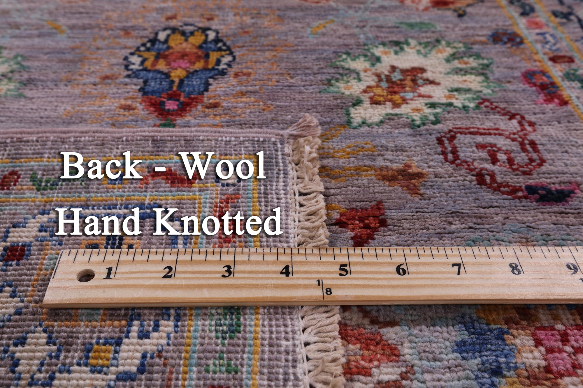 Grey Peshawar Hand Knotted Wool Runner Rug - 2' 7" X 8' 2" - Golden Nile