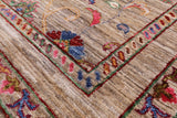 Peshawar Hand Knotted Wool Rug - 2' 7" X 4' - Golden Nile