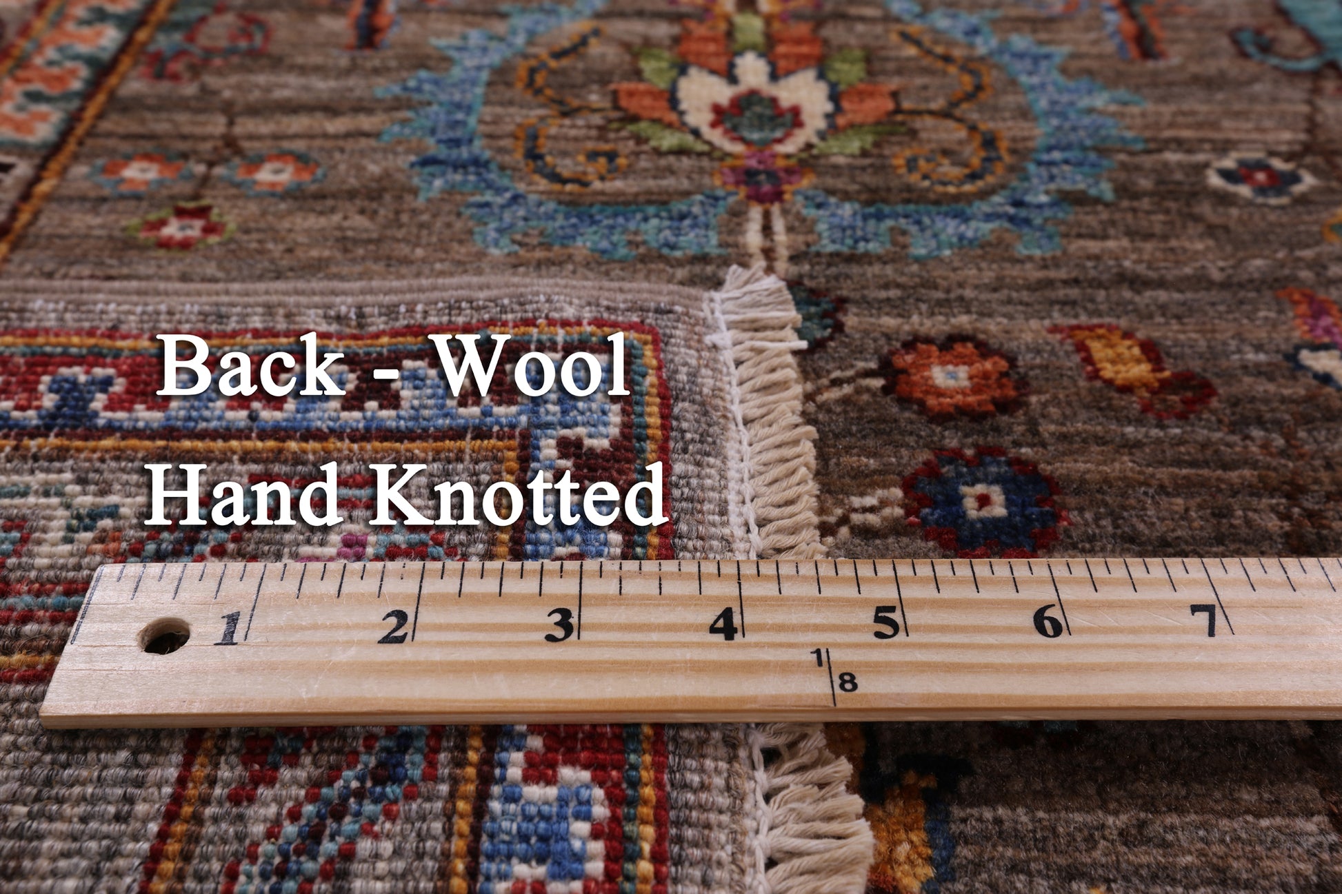 Peshawar Hand Knotted Wool Rug - 4' 10" X 6' 5" - Golden Nile