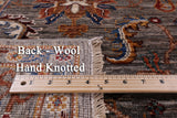 Peshawar Hand Knotted Wool Rug - 5' 0" X 6' 8" - Golden Nile