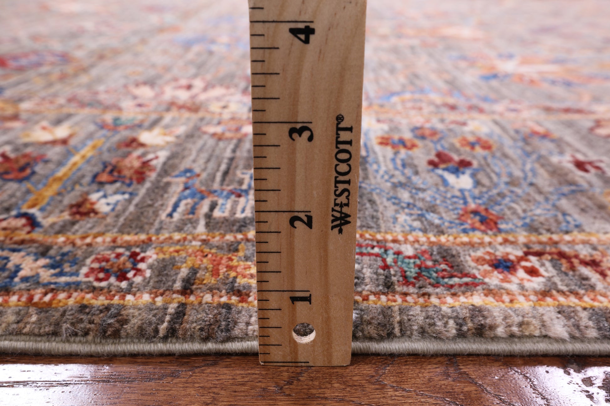 Peshawar Hand Knotted Wool Rug - 5' 0" X 6' 8" - Golden Nile