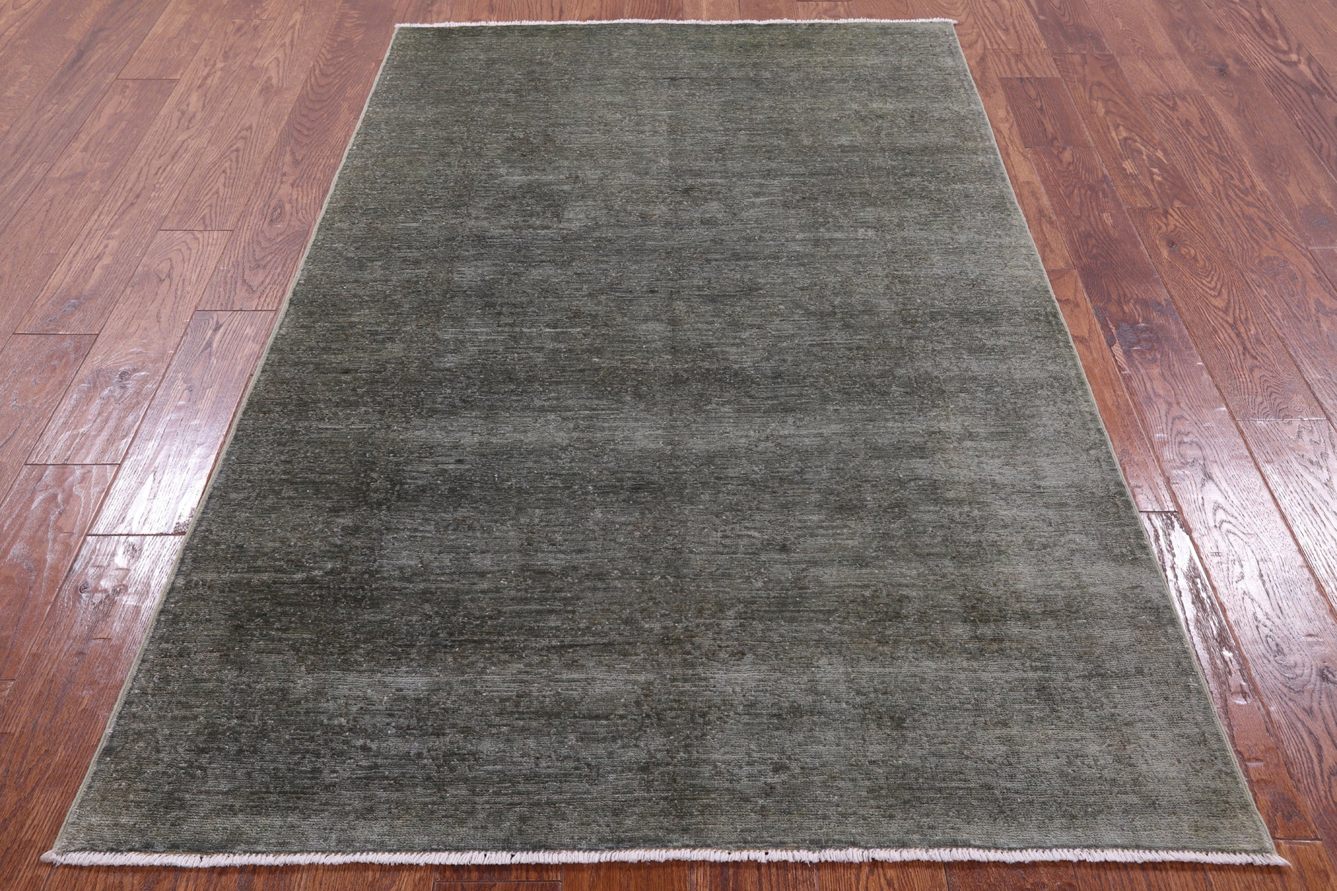 Full Pile Overdyed Handmade Wool Rug - 3' 11" X 6' 4" - Golden Nile