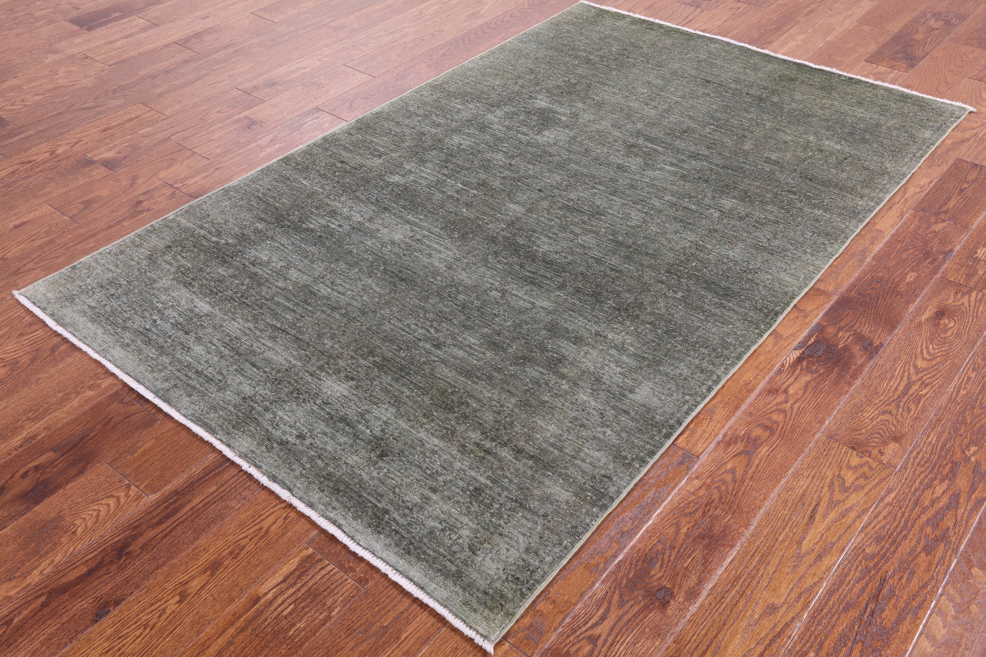 Full Pile Overdyed Handmade Wool Rug - 3' 11" X 6' 4" - Golden Nile