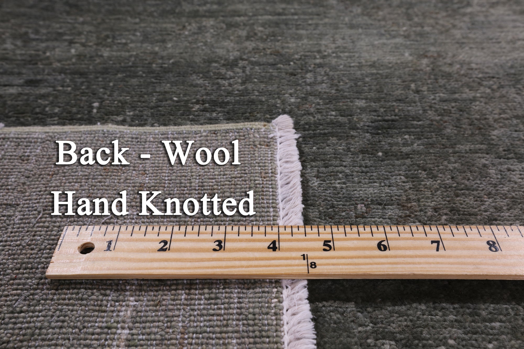 Full Pile Overdyed Handmade Wool Rug - 3' 11" X 6' 4" - Golden Nile