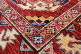 Red Turkmen Ersari Hand Knotted Wool Runner Rug - 2' 9" X 11' 1" - Golden Nile