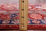 Red Turkmen Ersari Hand Knotted Wool Runner Rug - 2' 9" X 11' 1" - Golden Nile