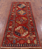Turkmen Ersari Handmade Wool Runner Rug - 2' 9" X 7' 2" - Golden Nile