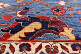 Fine Serapi Handmade Wool Rug - 9' 0" X 11' 10" - Golden Nile