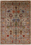 Peshawar Hand Knotted Wool Rug - 5' 6" X 8' 0" - Golden Nile