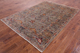 Peshawar Hand Knotted Wool Rug - 5' 7" X 8' 0" - Golden Nile