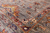 Peshawar Hand Knotted Wool Rug - 5' 7" X 8' 0" - Golden Nile