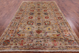 Peshawar Hand Knotted Wool Rug - 6' 7" X 9' 10" - Golden Nile