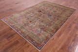 Peshawar Handmade Wool Rug - 5' 8" X 8' 5" - Golden Nile