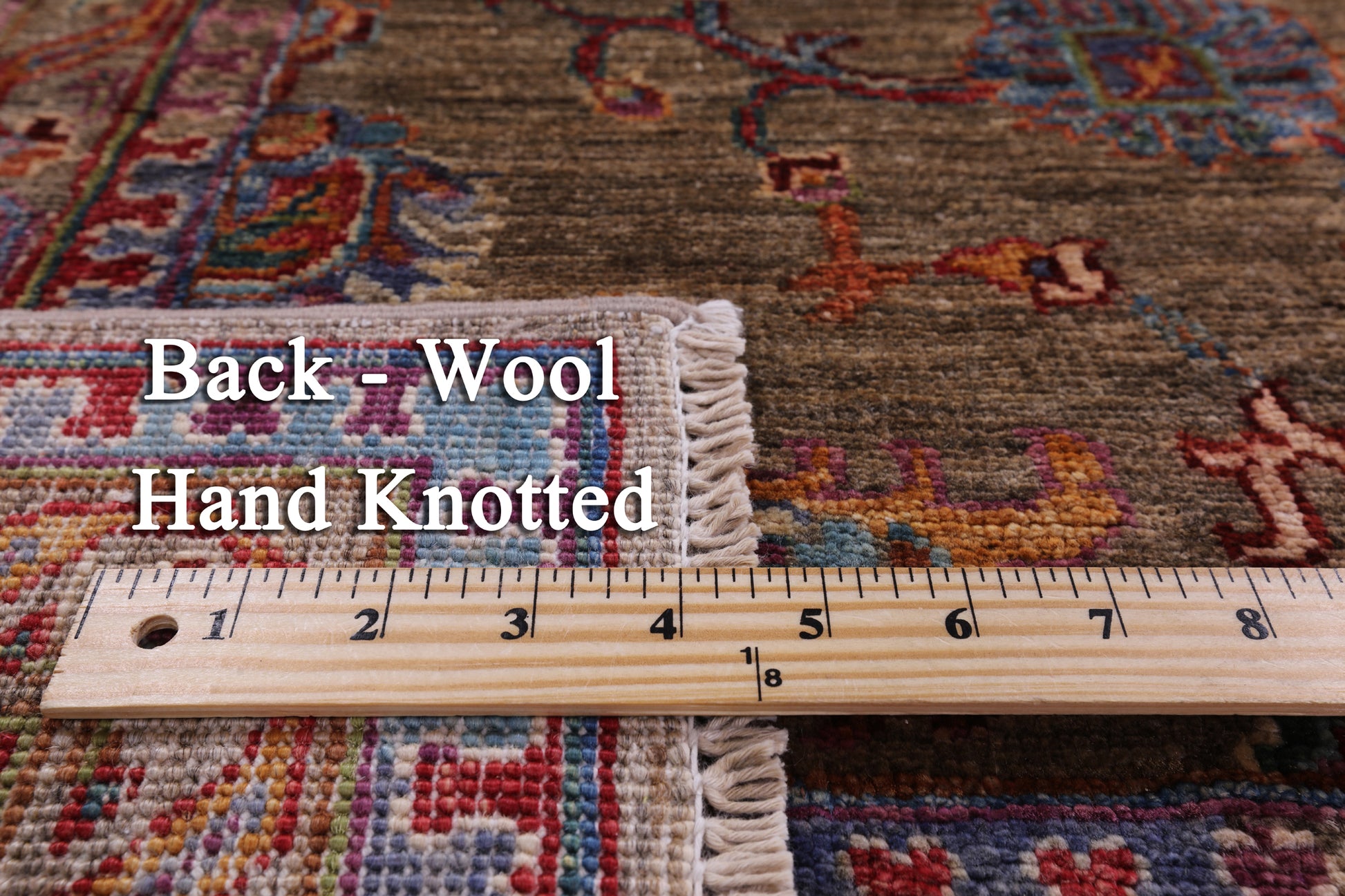 Peshawar Handmade Wool Rug - 5' 8" X 8' 5" - Golden Nile