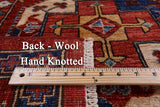 Red Turkmen Ersari Handmade Wool Rug - 4' 10" X 6' 8" - Golden Nile