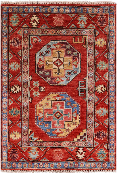 Turkmen Ersari Handmade Wool Rug - 2' 10" X 4' - Golden Nile