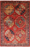 Turkmen Ersari Handmade Wool Rug - 3' 3" X 5' 0" - Golden Nile