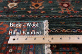 Khorjin Persian Gabbeh Hand Knotted Wool Rug - 4' 11" X 6' 10" - Golden Nile