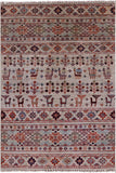 Tribal Persian Gabbeh Handmade Wool Rug - 3' 3" X 4' 10" - Golden Nile