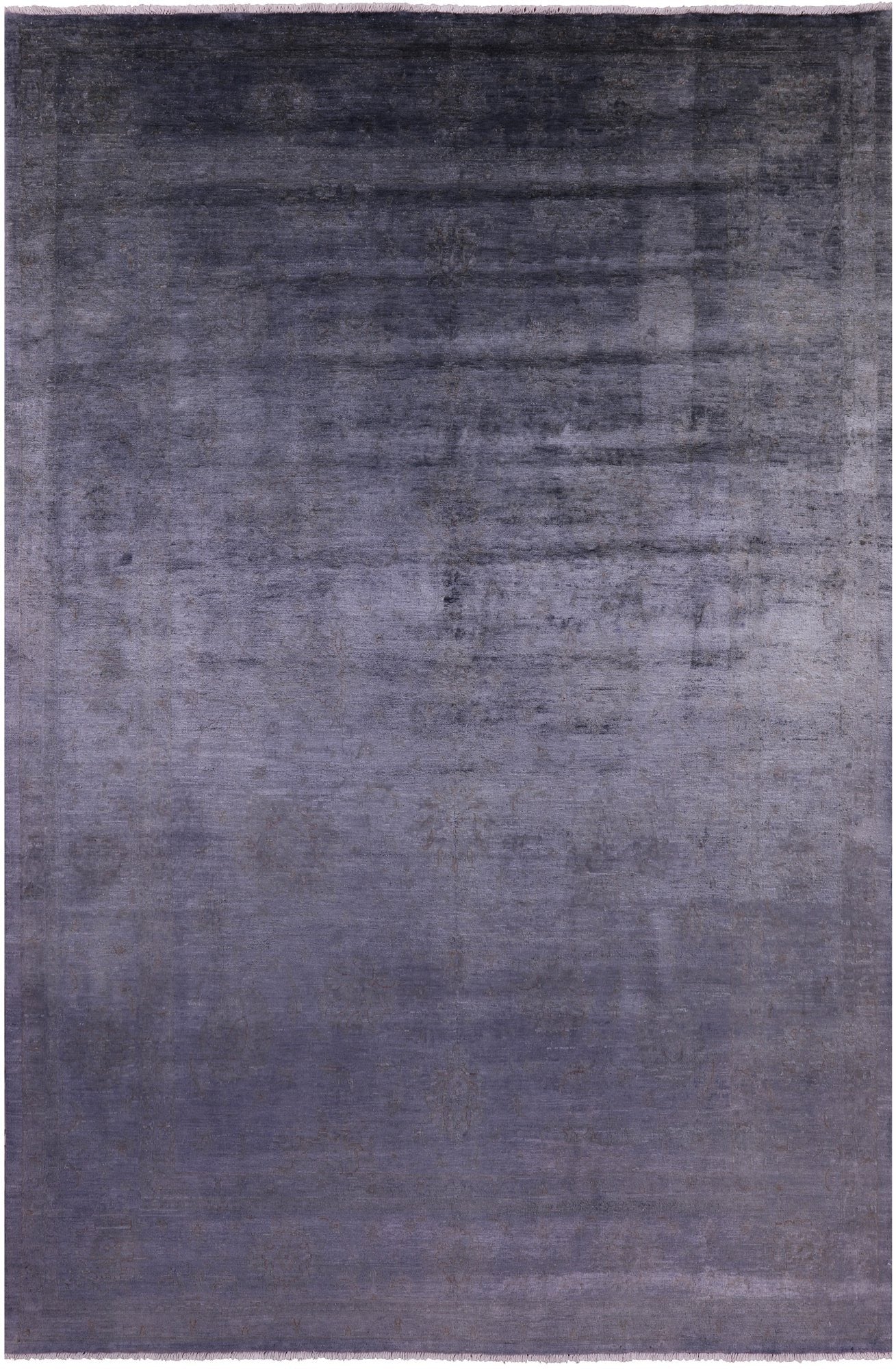 Full Pile Overdyed Hand Knotted Wool Rug - 6' 8" X 10' 1" - Golden Nile