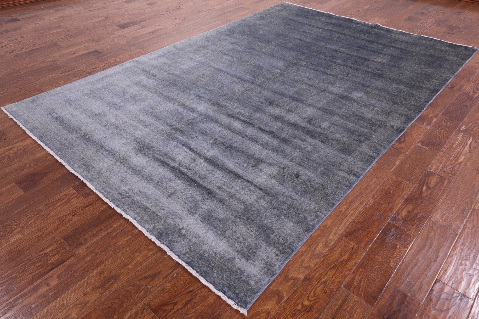 Full Pile Overdyed Hand Knotted Wool Rug - 6' 8" X 10' 1" - Golden Nile