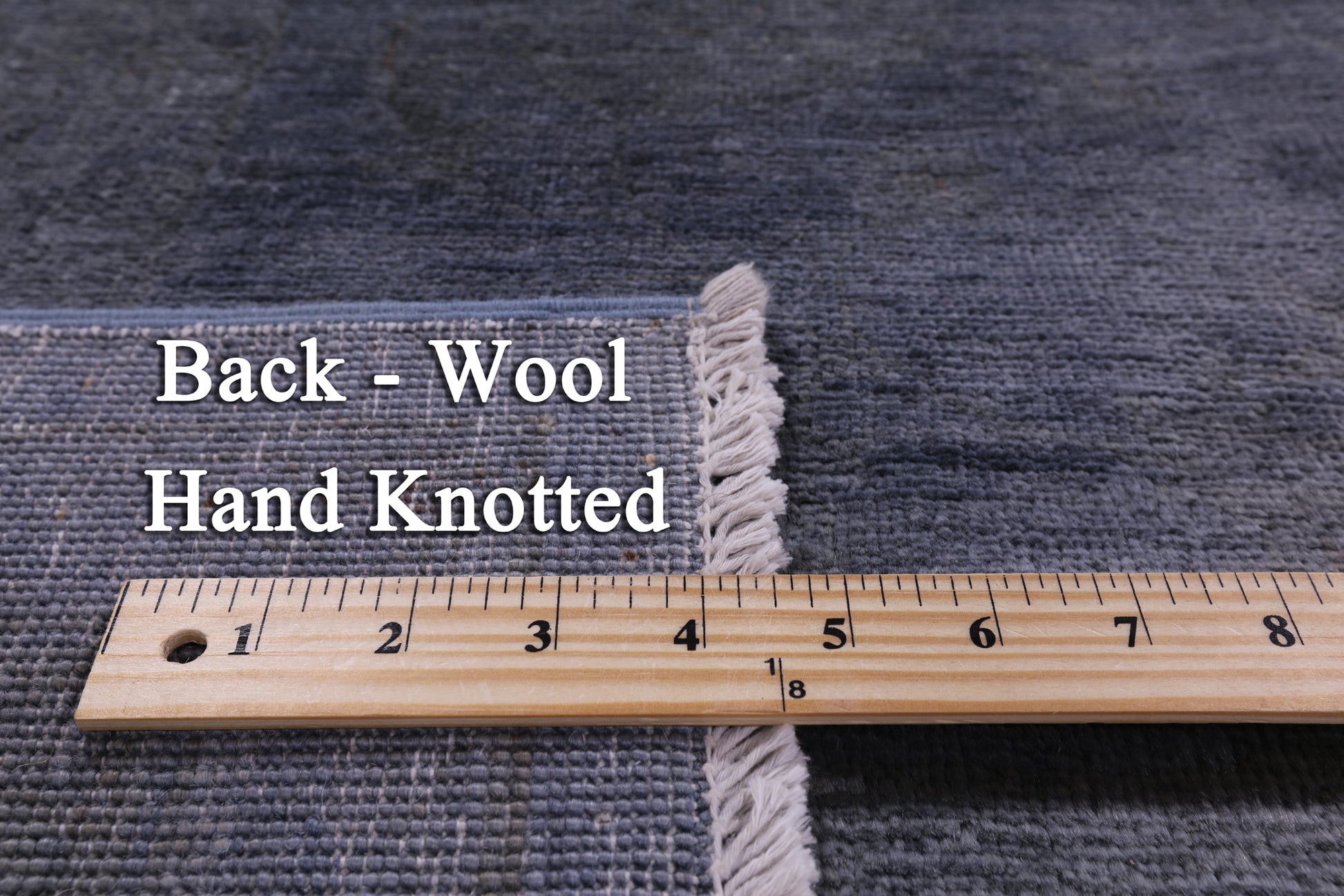 Full Pile Overdyed Hand Knotted Wool Rug - 6' 8" X 10' 1" - Golden Nile