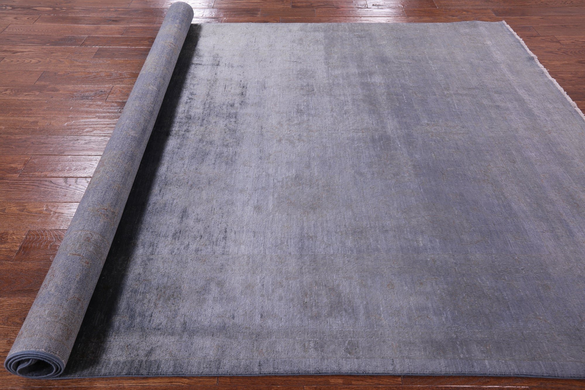 Full Pile Overdyed Hand Knotted Wool Rug - 6' 8" X 10' 1" - Golden Nile