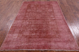 Full Pile Overdyed Hand Knotted Wool Rug - 4' 9" X 7' 1" - Golden Nile