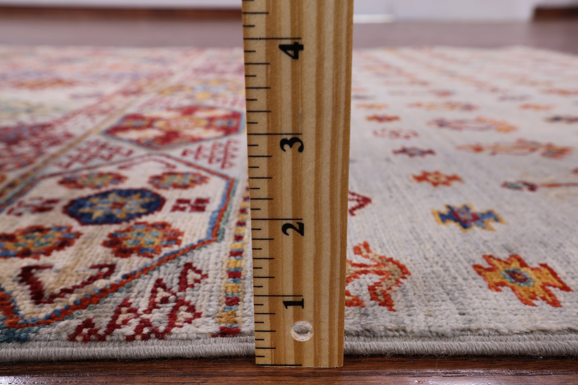 Khorjin Persian Gabbeh Hand Knotted Wool Rug - 3' 11" X 5' 10" - Golden Nile