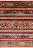 Khorjin Persian Gabbeh Handmade Wool Rug - 3' 4" X 4' 10" - Golden Nile