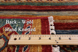 Khorjin Persian Gabbeh Handmade Wool Rug - 3' 4" X 4' 10" - Golden Nile